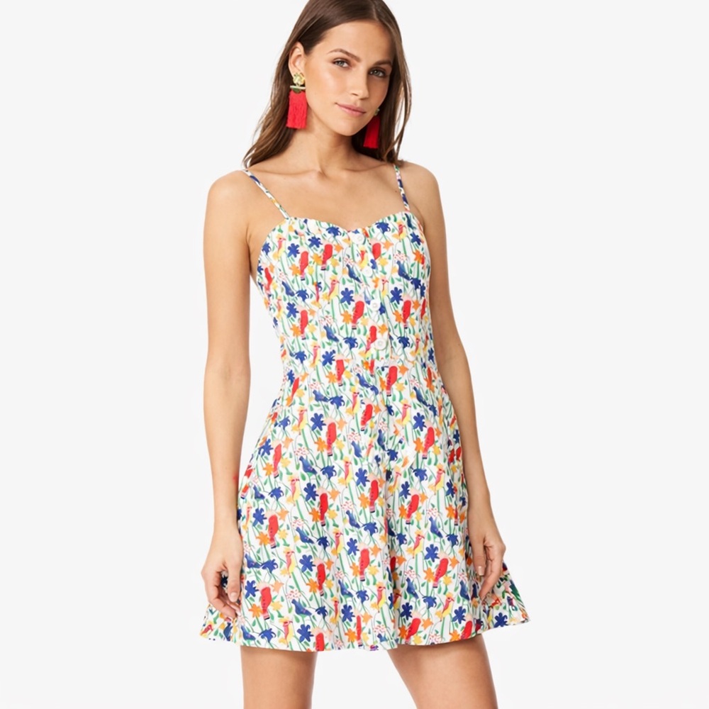 Alice + Olivia Nella Button-Front Dress/ Size 2